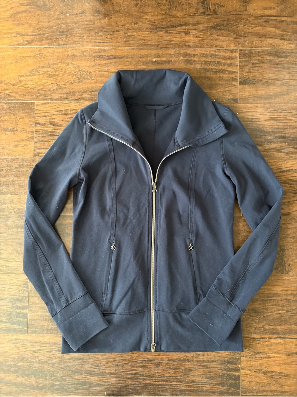 Lululemon zip-up sweater in Navy size 8